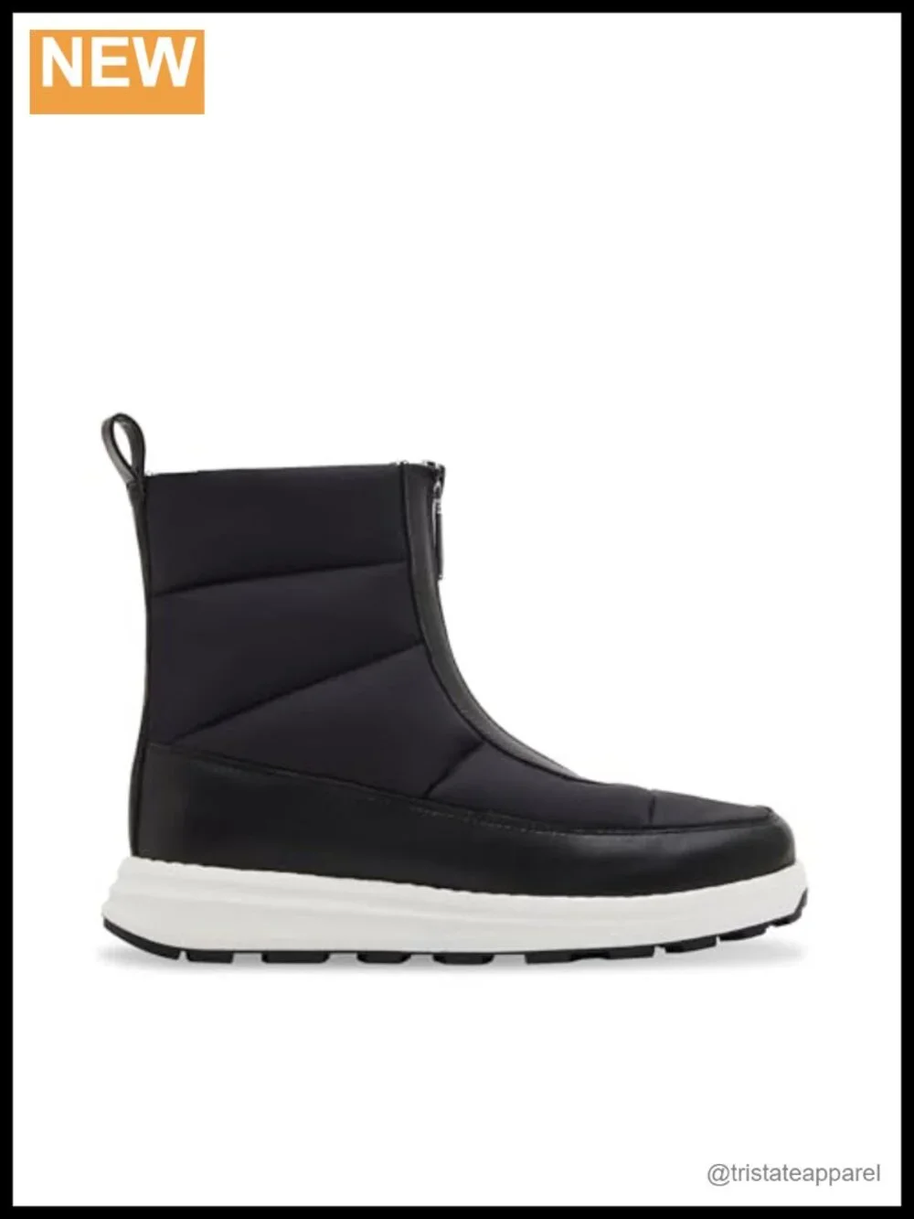 Blondo Waterproof Nylon Ankle Snow Boots Zip Closure Platform Heel